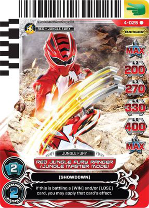 Red Jungle Fury Ranger (Jungle) 025